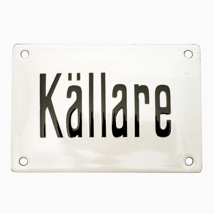 Product Image for Emaljskylt källare