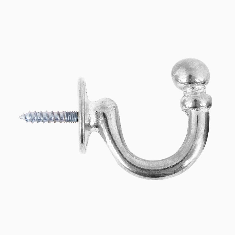 Product Image for Enkelkrok Adelgatan förnickad mässing mellan