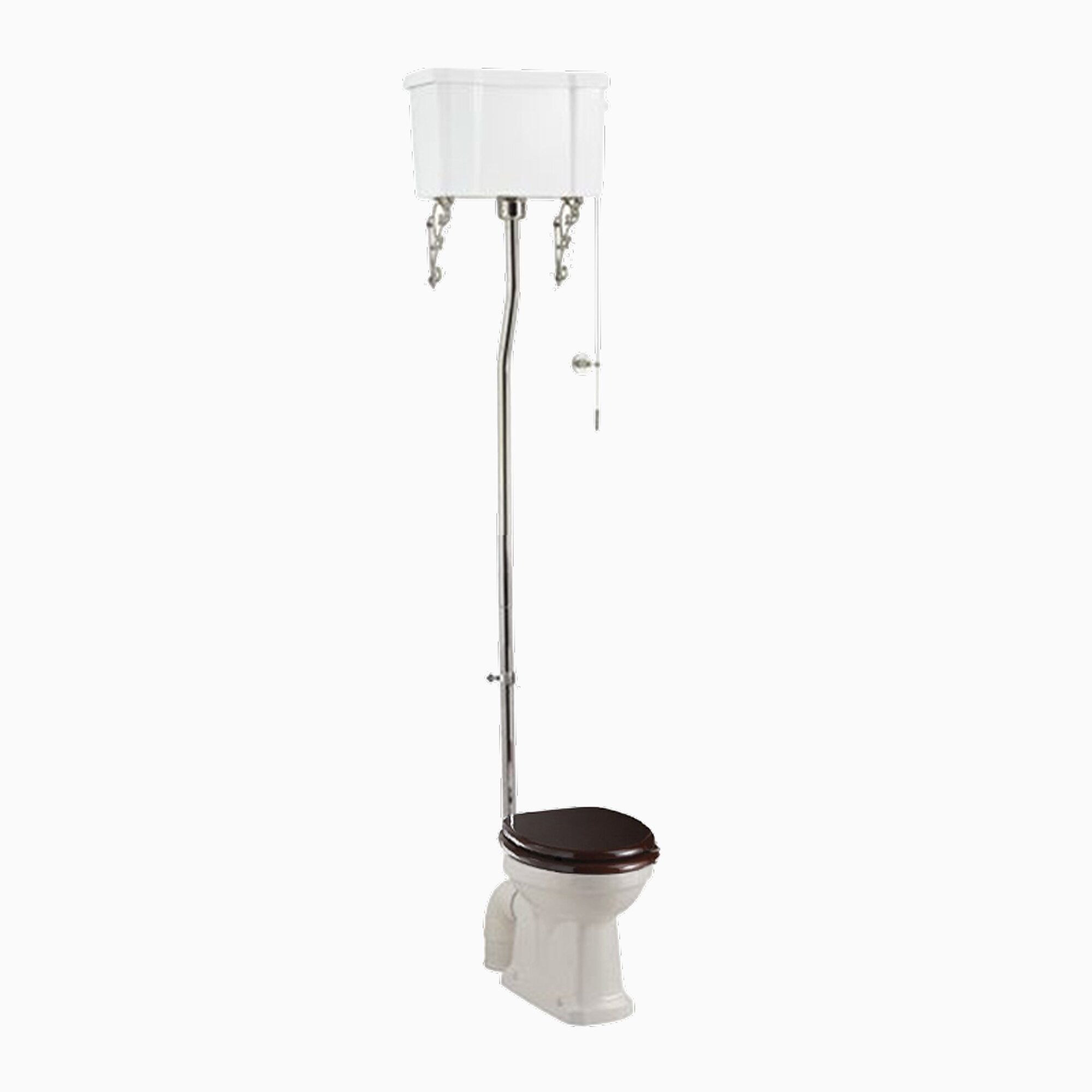 Product Image for Högspolande WC mahognysits