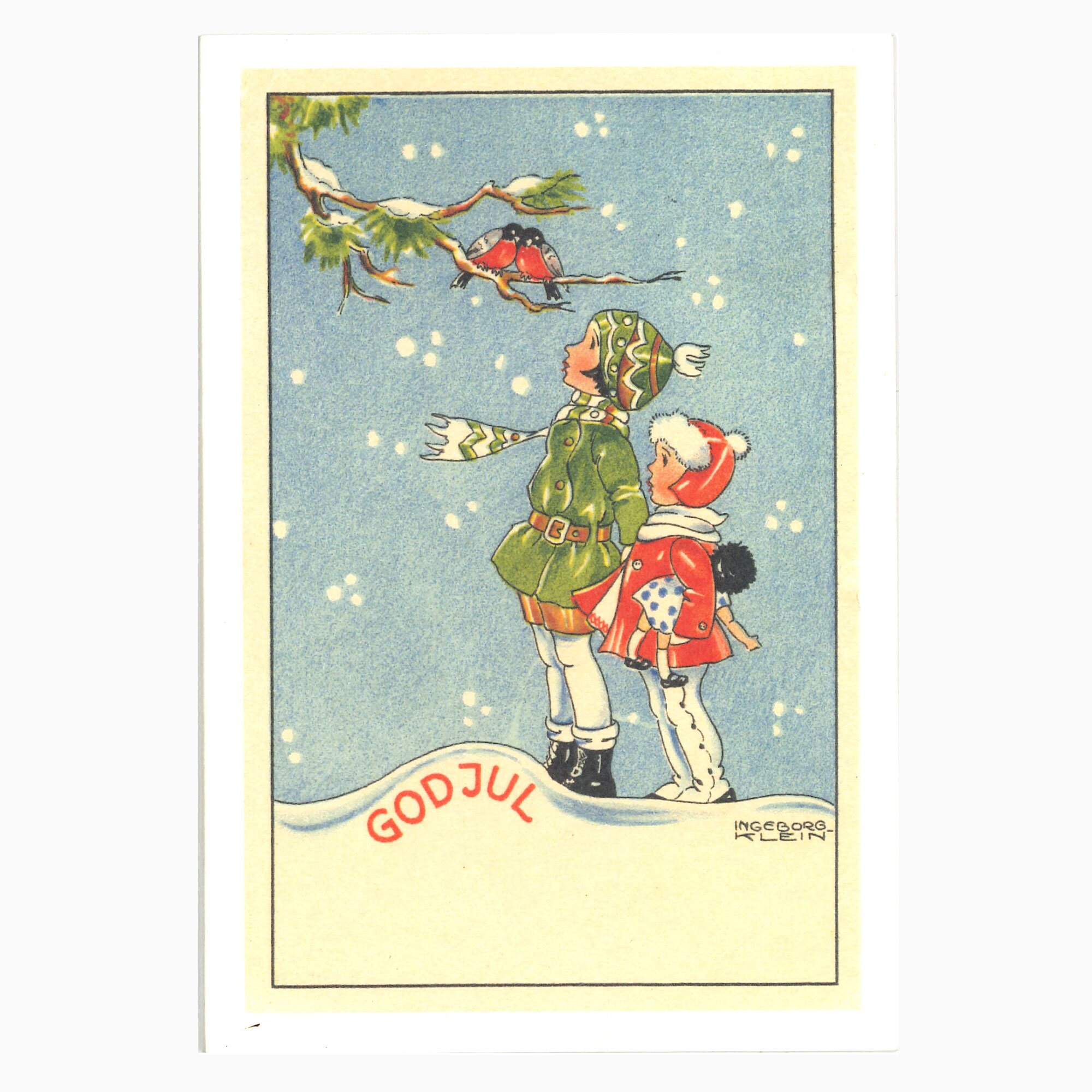 Product Image for Julkort - Flickor med domherrar