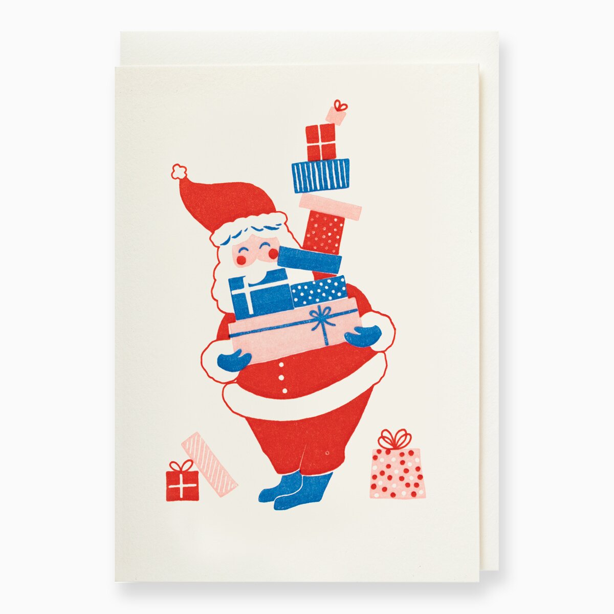 Product Image for Julkort med kuvert Tomte med klappar