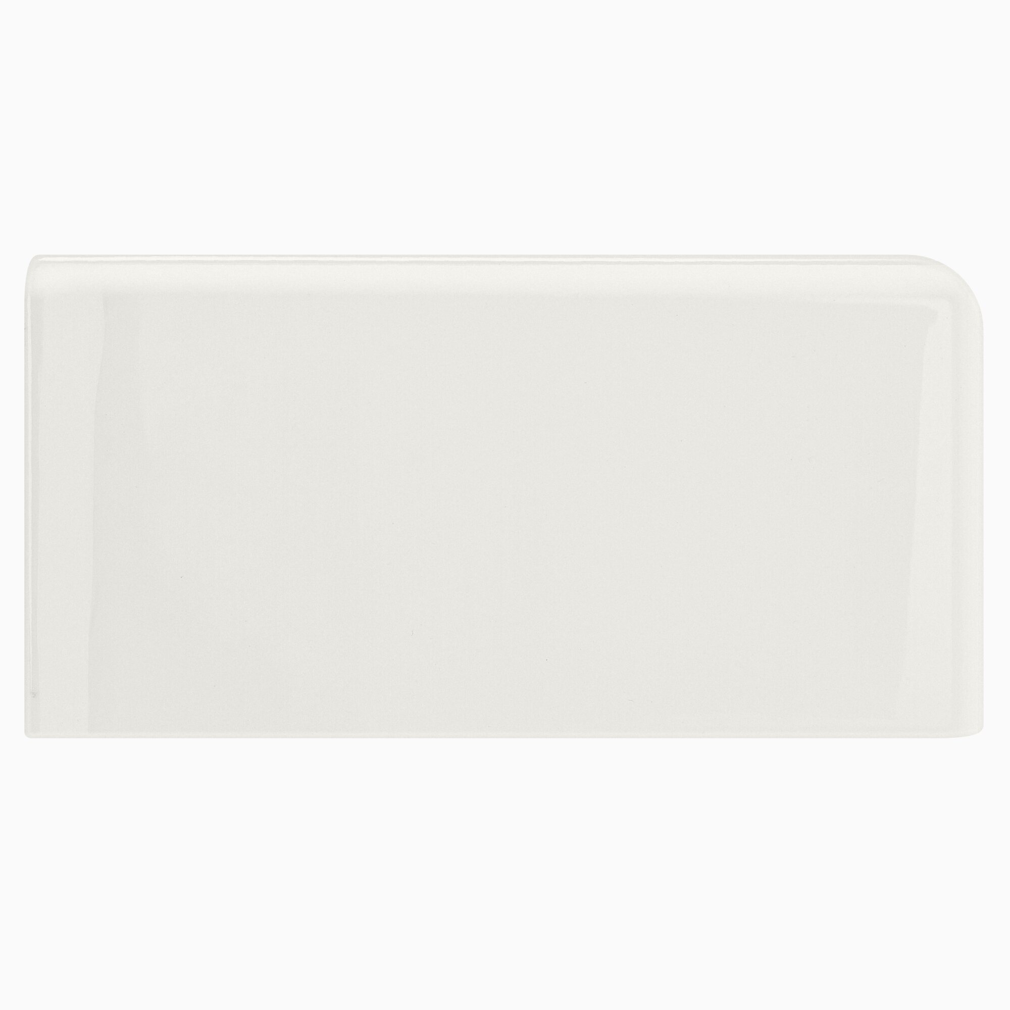 Product Image for Kakel H&E Smith Subway Half Tile hörnavslut höger Snowdrop