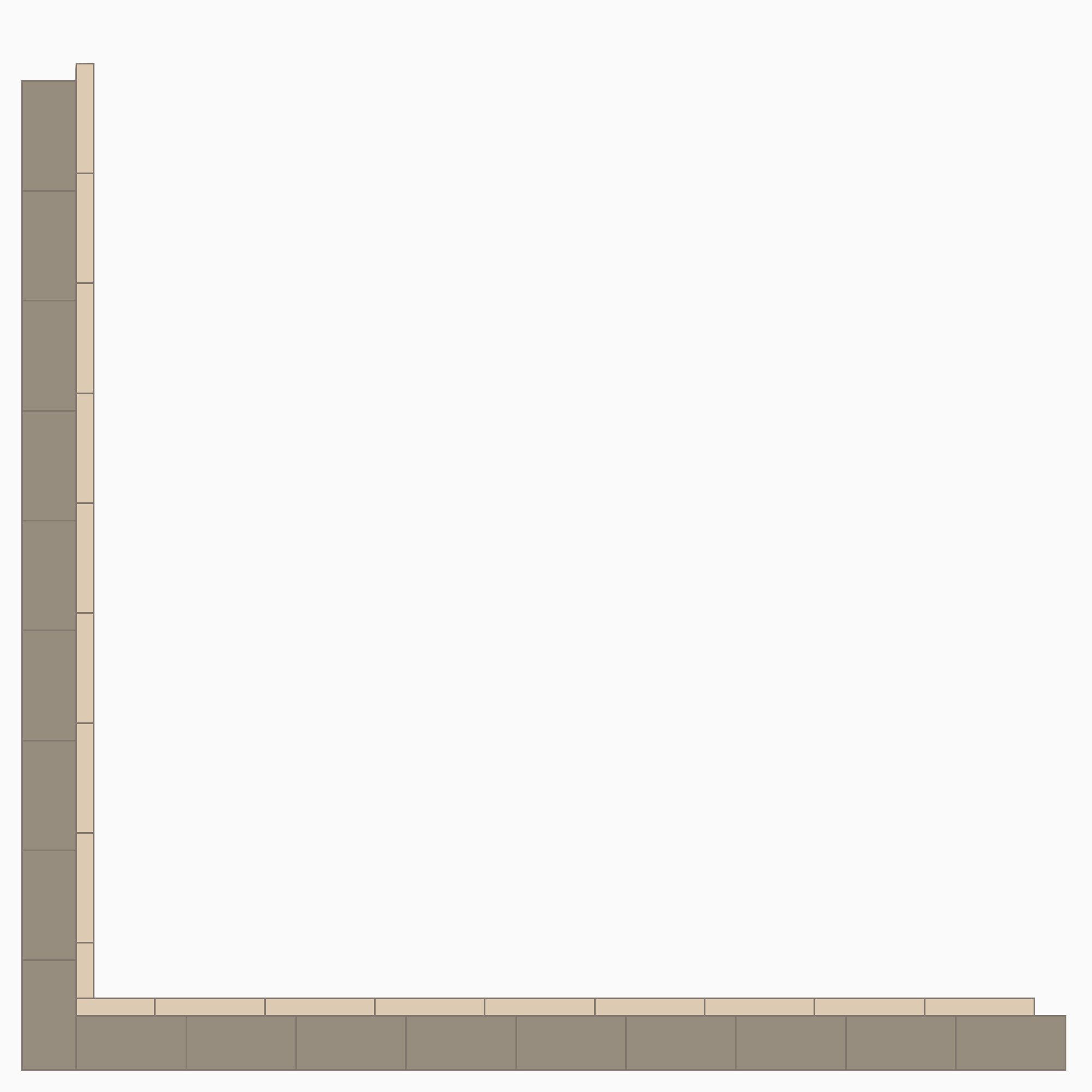 Product Image for Klinker Victorian Floor Tiles bård 99 mm Holkham Dune / White
