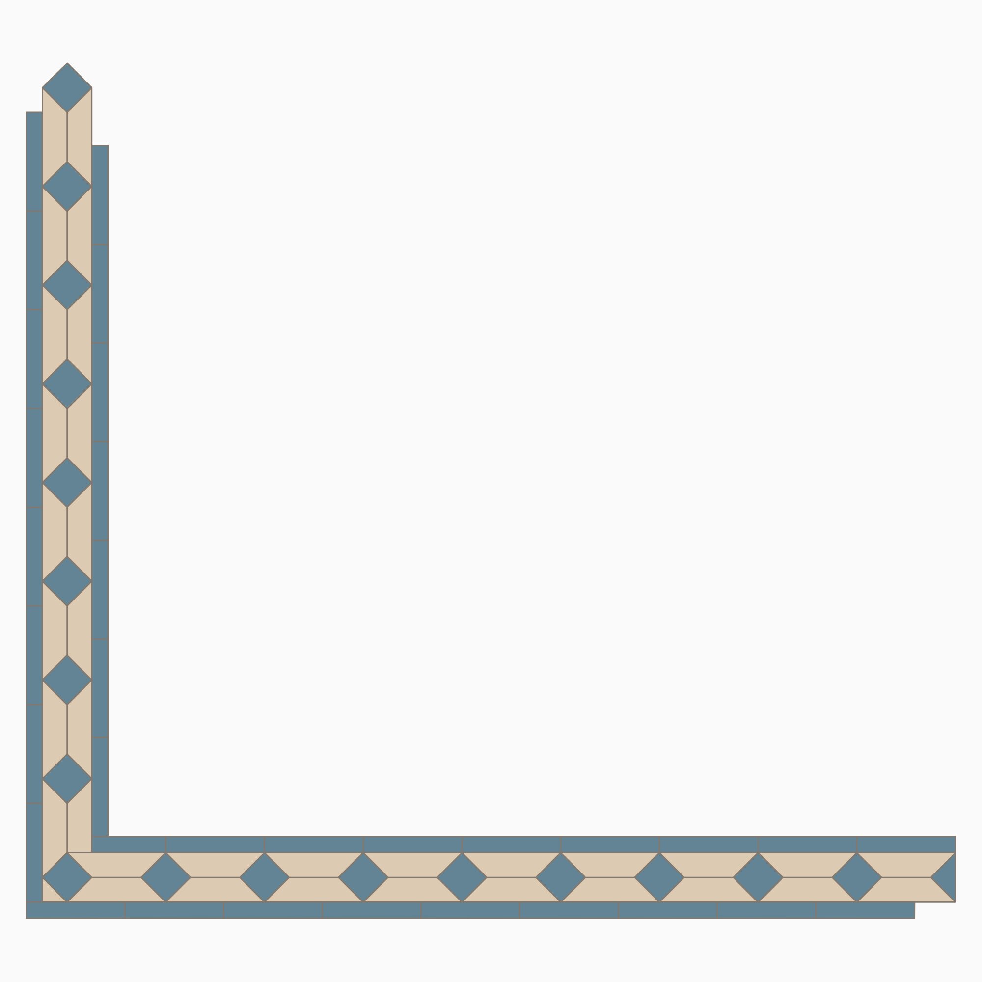 Product Image for Klinker Victorian Floor Tiles bård Claire Blue / White