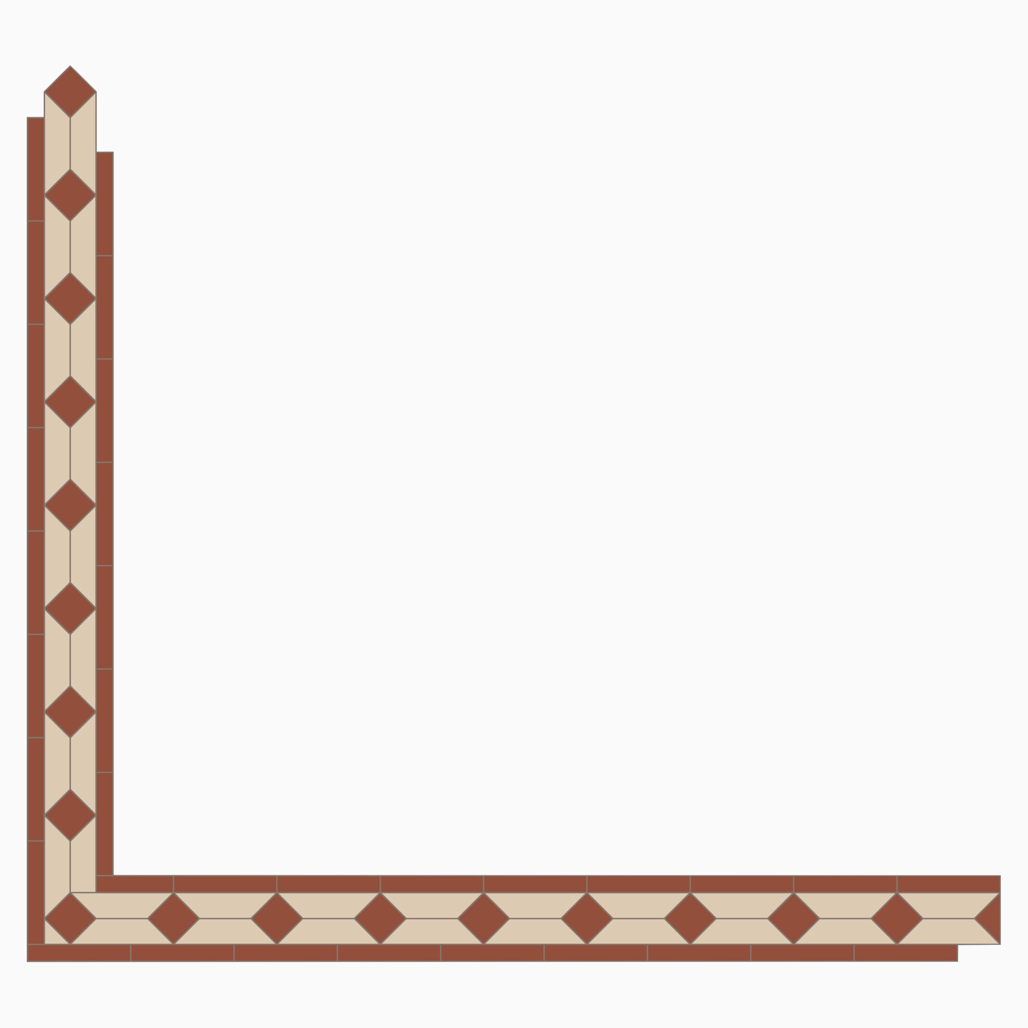 Product Image for Klinker Victorian Floor Tiles bård Claire Red / White