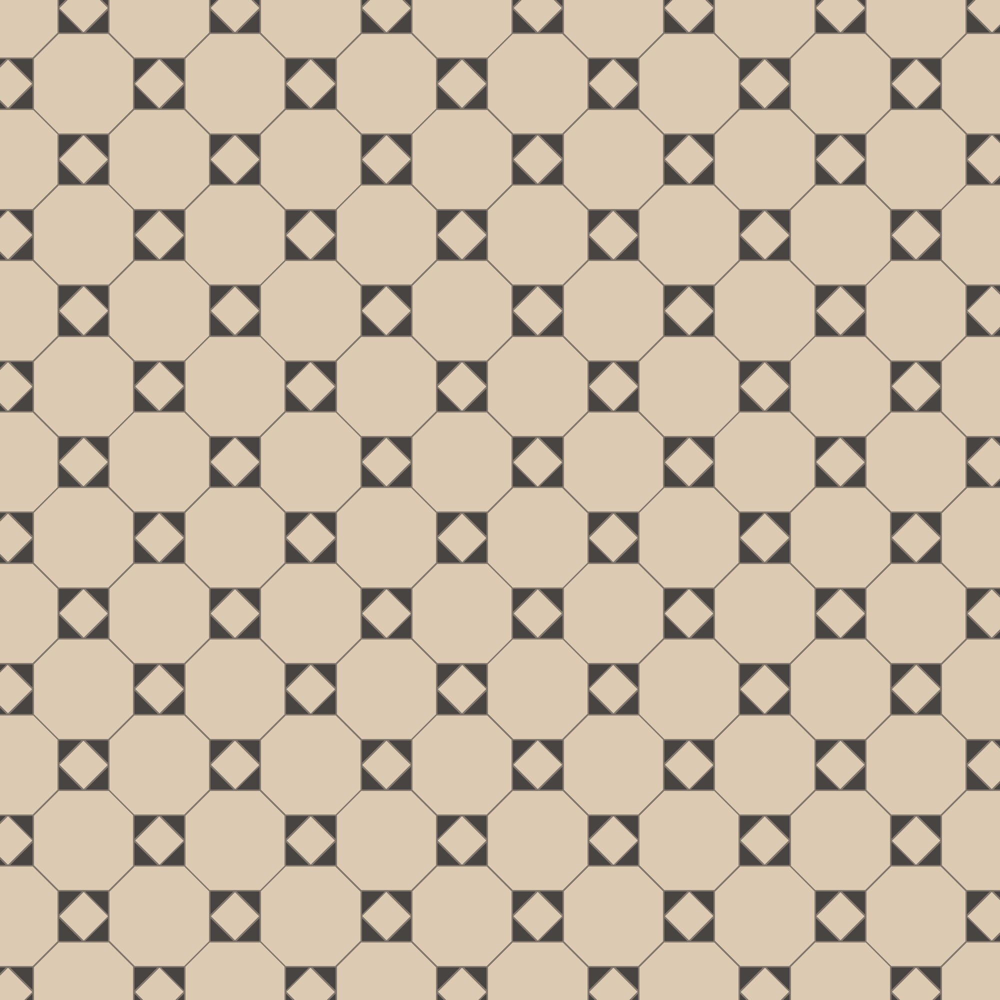 Product Image for Klinker Victorian Floor Tiles mönster Arundel White / Black