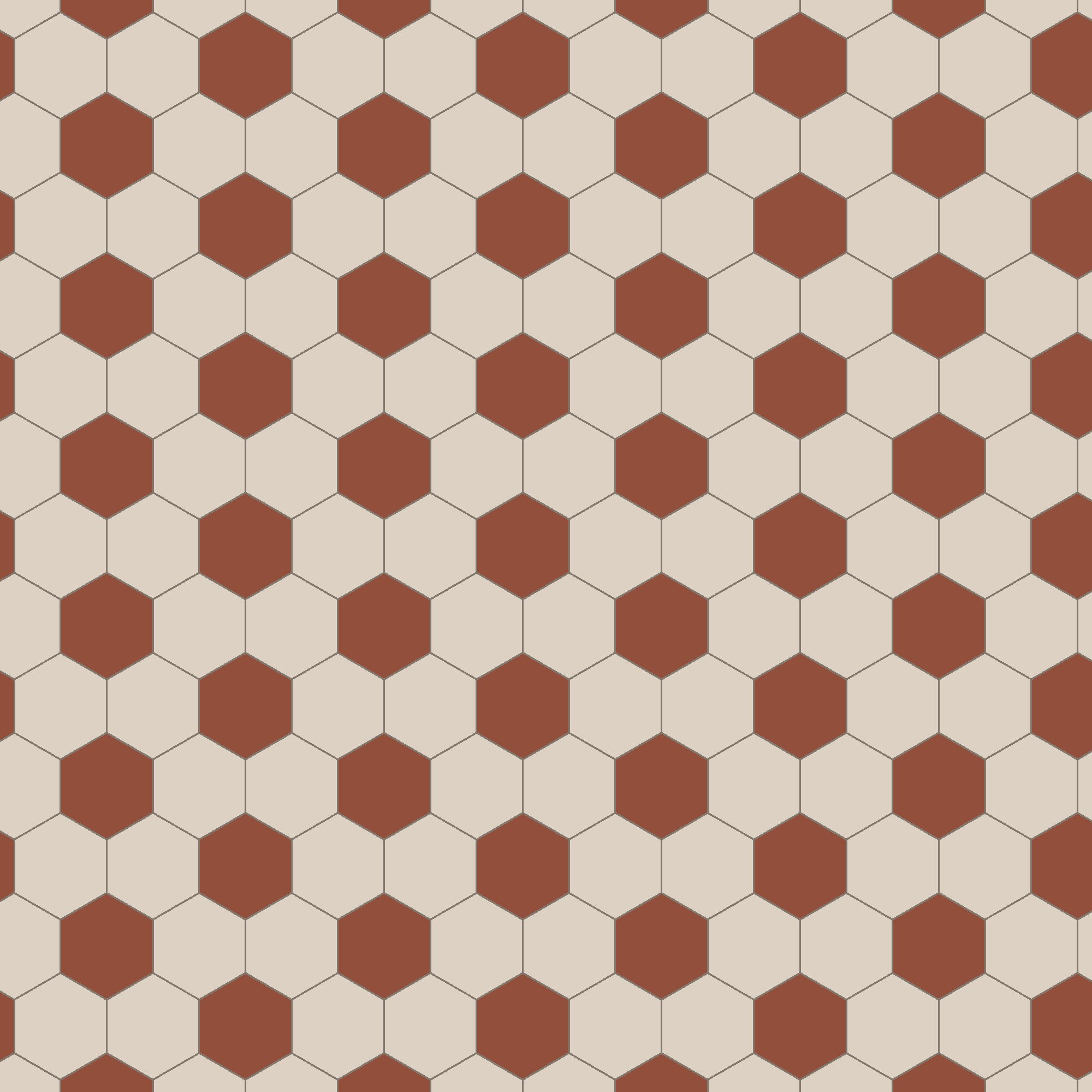 Product Image for Klinker Victorian Floor Tiles mönster Barcelona Red / Dover White