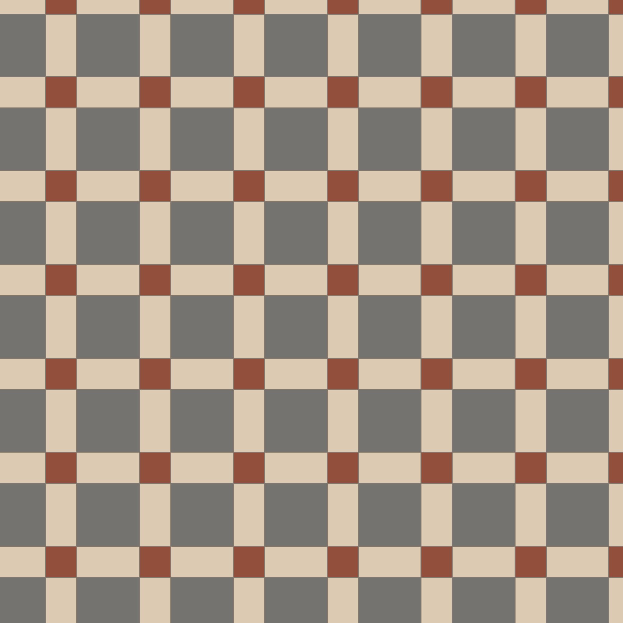 Product Image for Klinker Victorian Floor Tiles mönster Edinburgh R Grey / Red / White