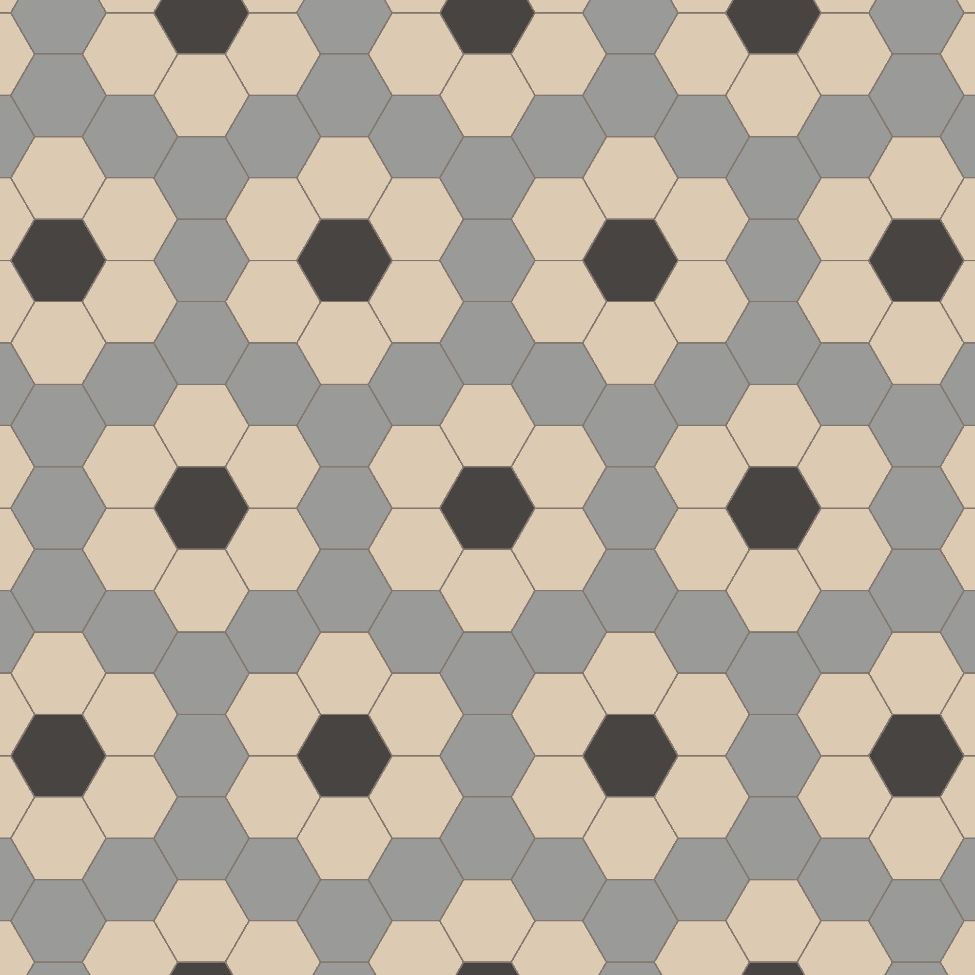 Product Image for Klinker Victorian Floor Tiles mönster Stratford Grey / White / Black