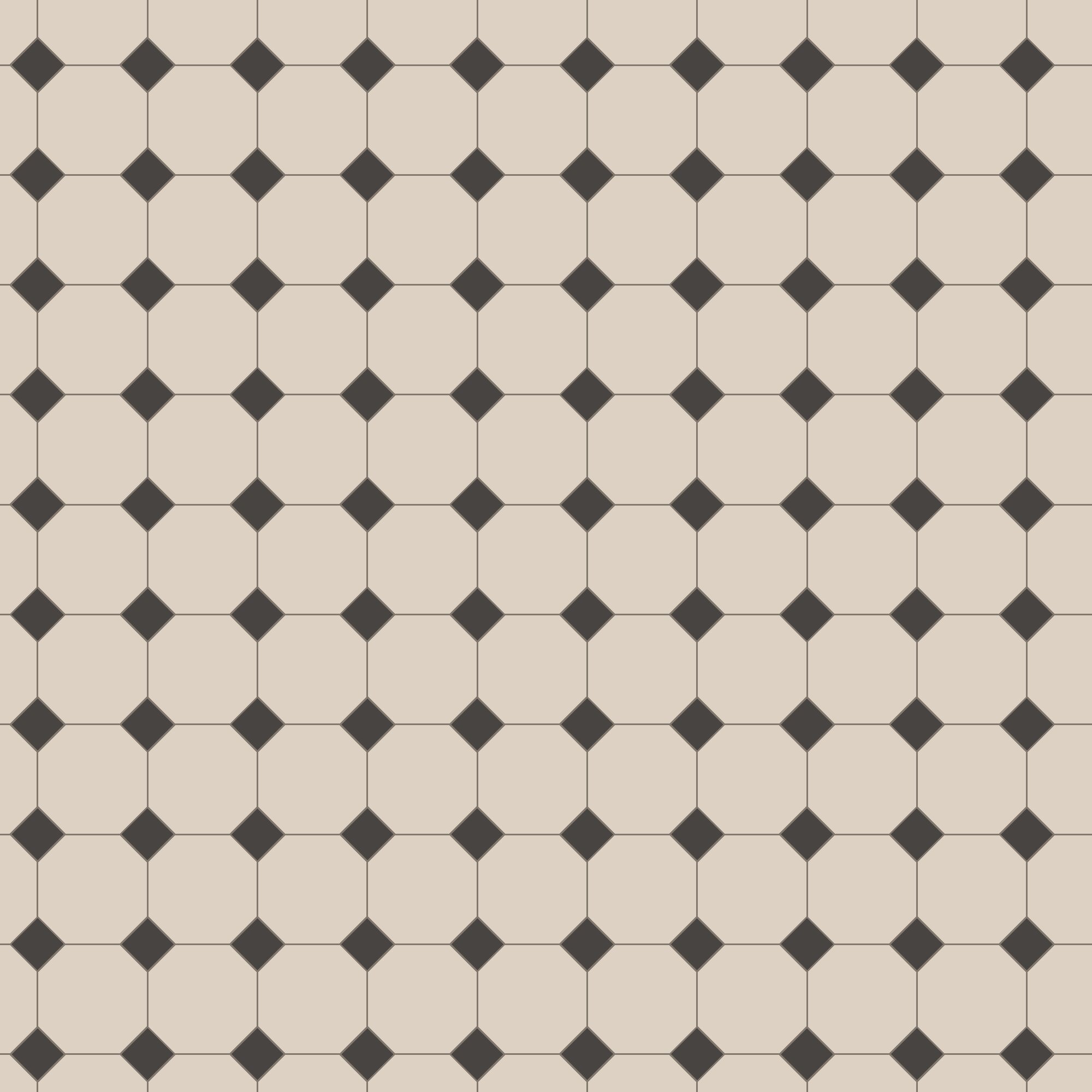 Product Image for Klinker Victorian Floor Tiles mönster York Dover White / Black