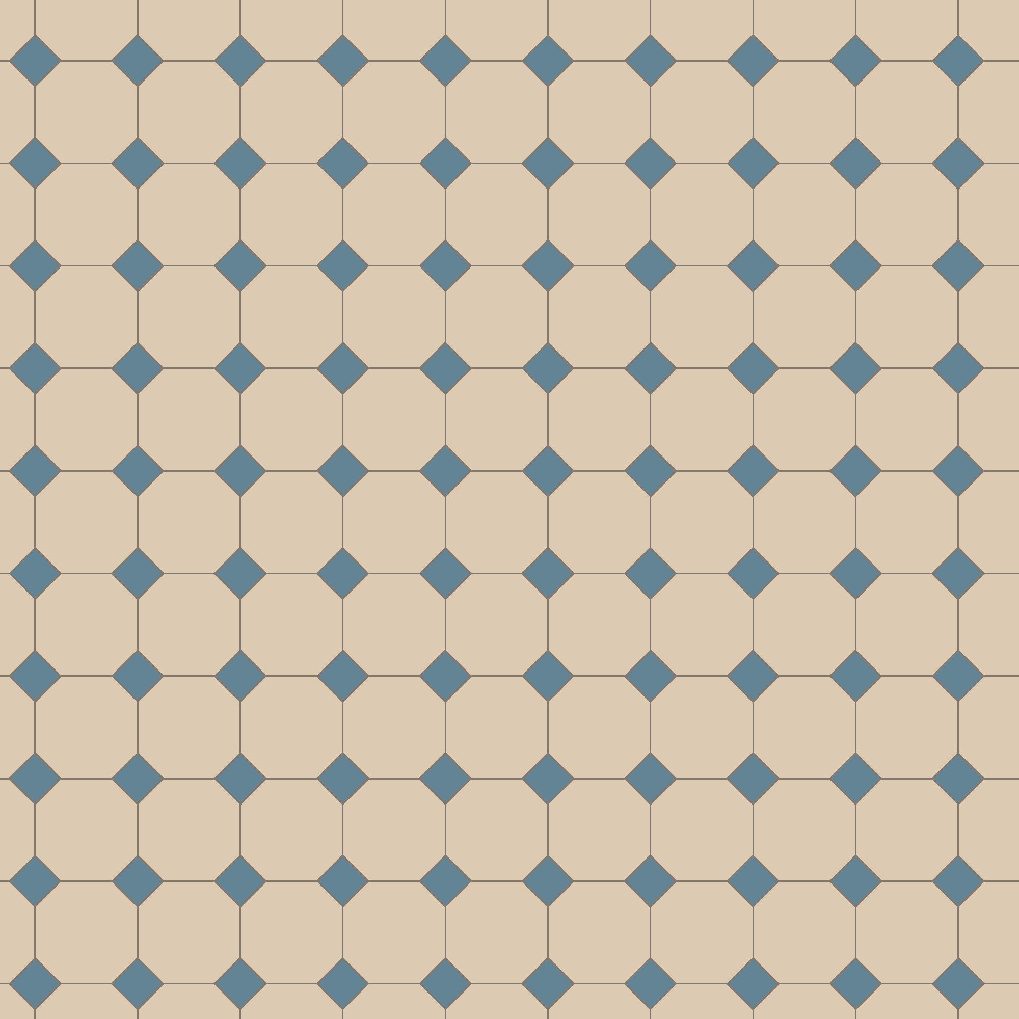 Product Image for Klinker Victorian Floor Tiles mönster York White / Blue