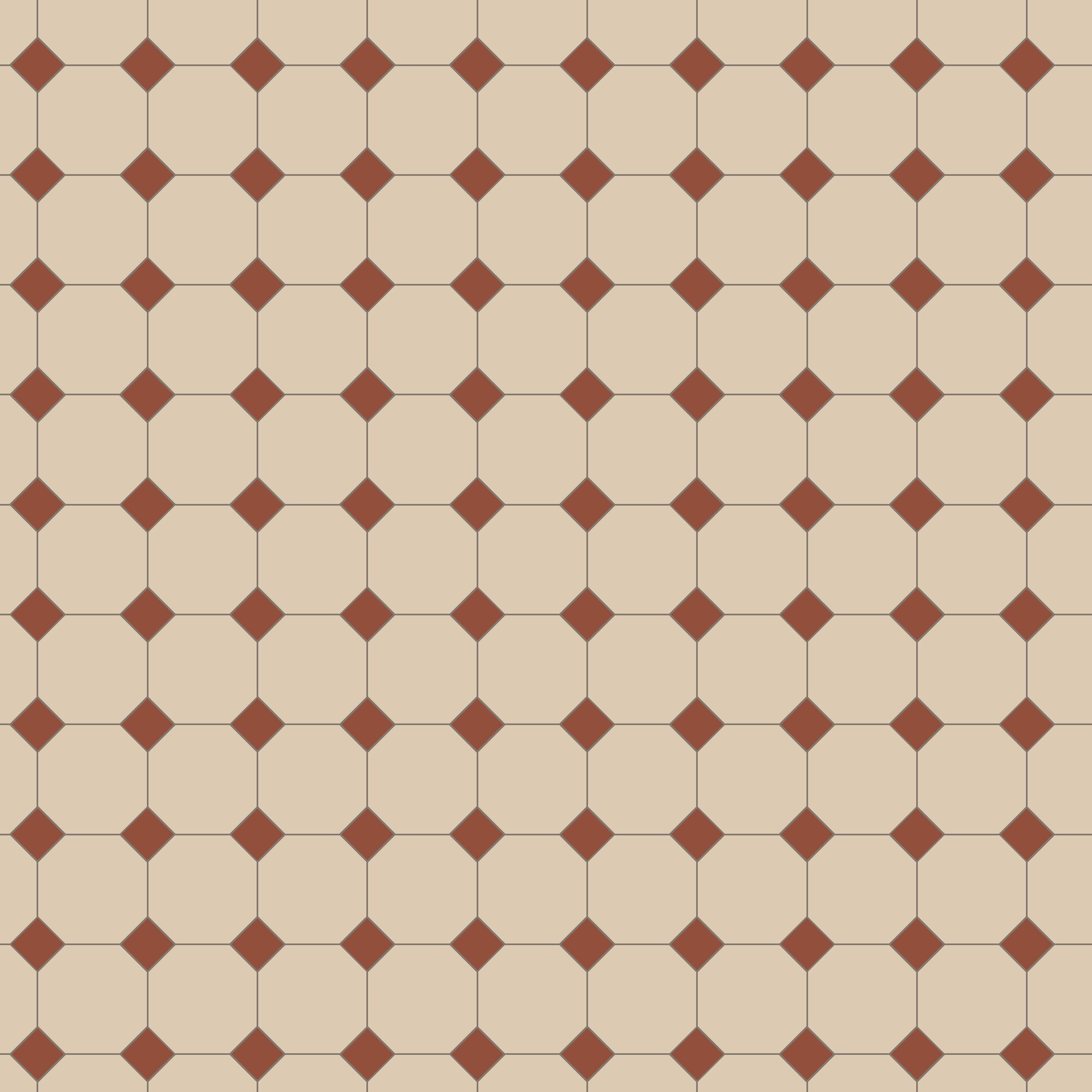 Product Image for Klinker Victorian Floor Tiles mönster York White / Red