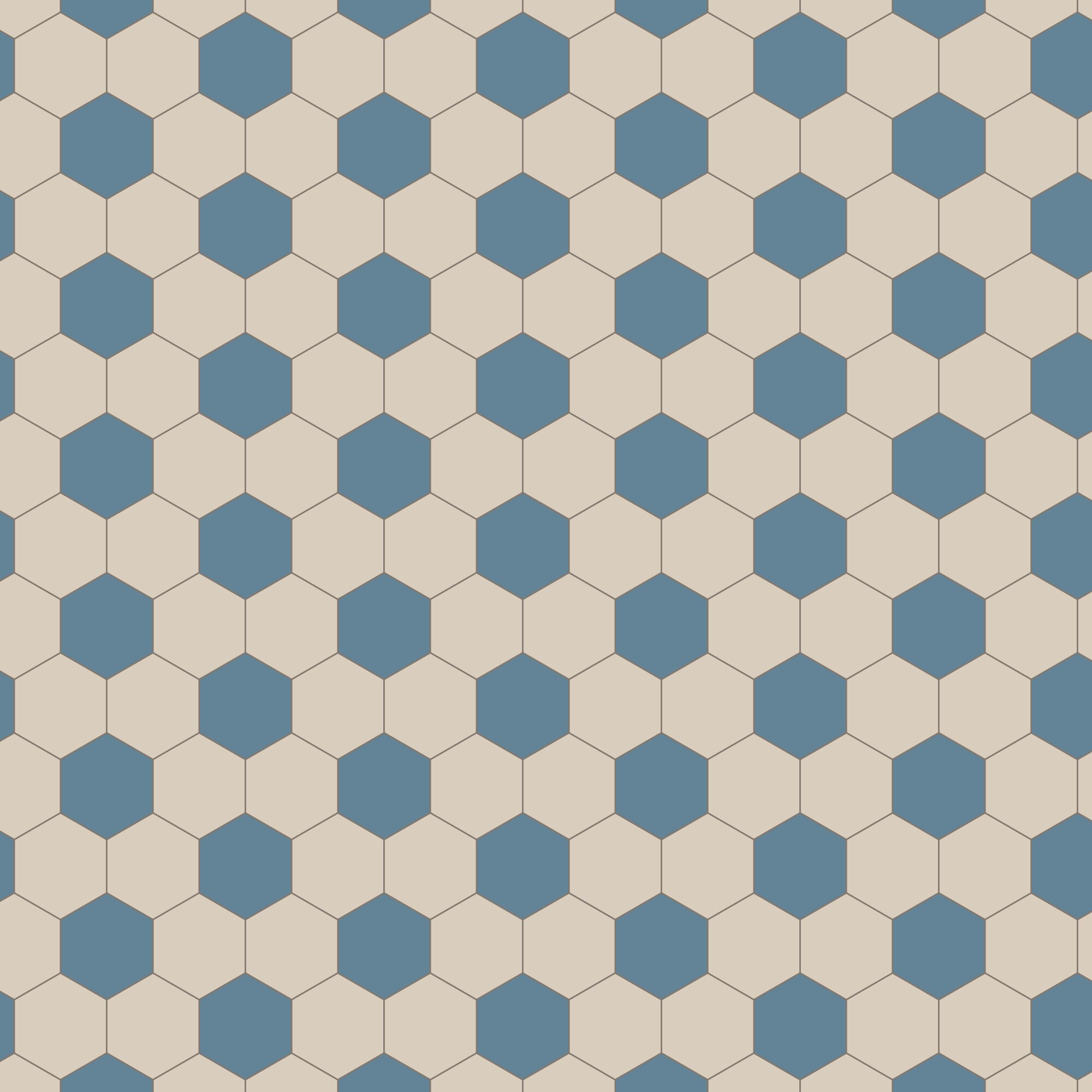 Product Image for Klinker granitkeramik mönster Viken hexagon blå/vit