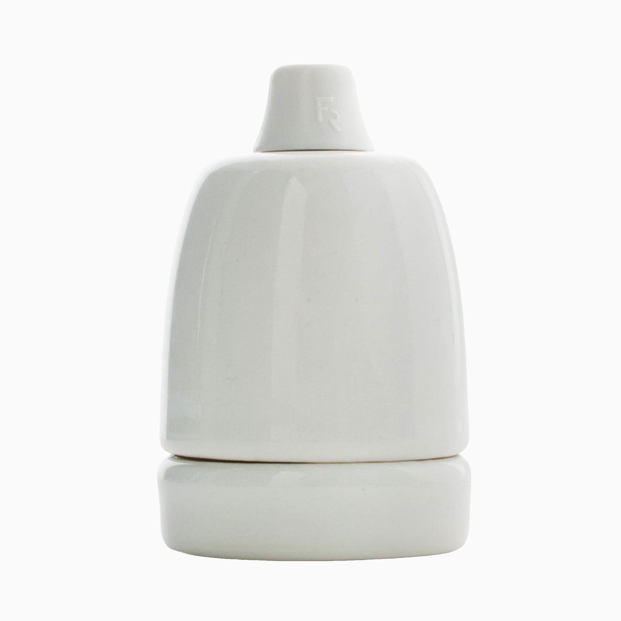 Product Image for Lamphållare E27 vit porslin