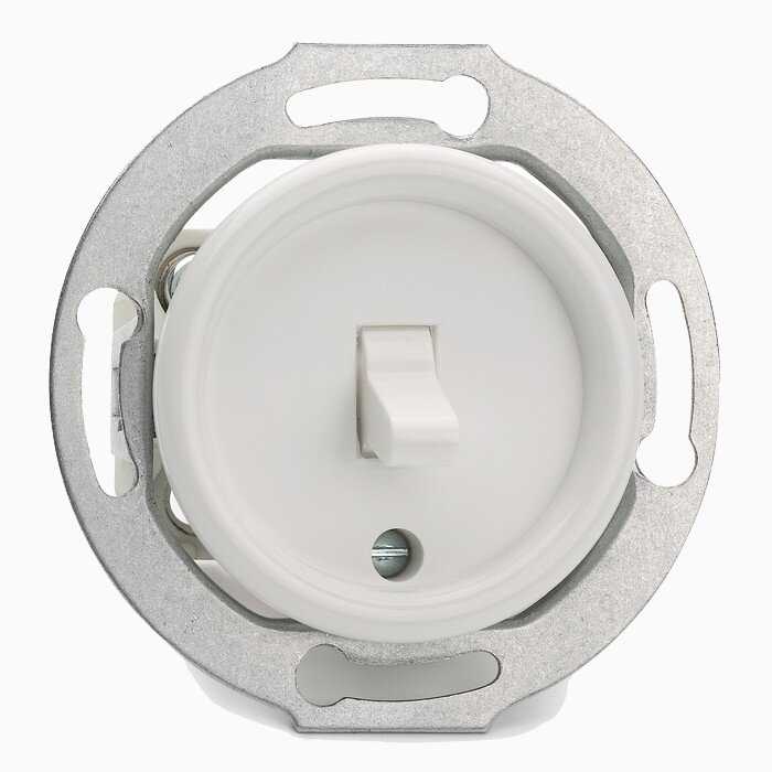 Product Image for Strömbrytare Kors Vipp vit insats