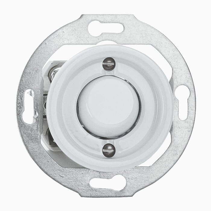 Product Image for Strömbrytare Kors Vipp vit porslin insats