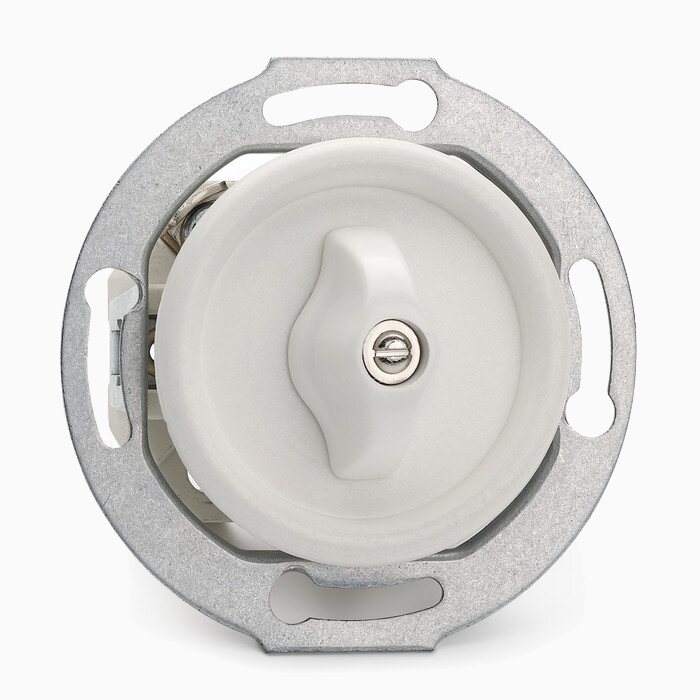 Product Image for Strömbrytare Kors Vred vit insats