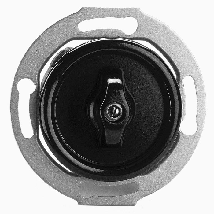 Product Image for Strömbrytare Kron Vred svart bakelit insats