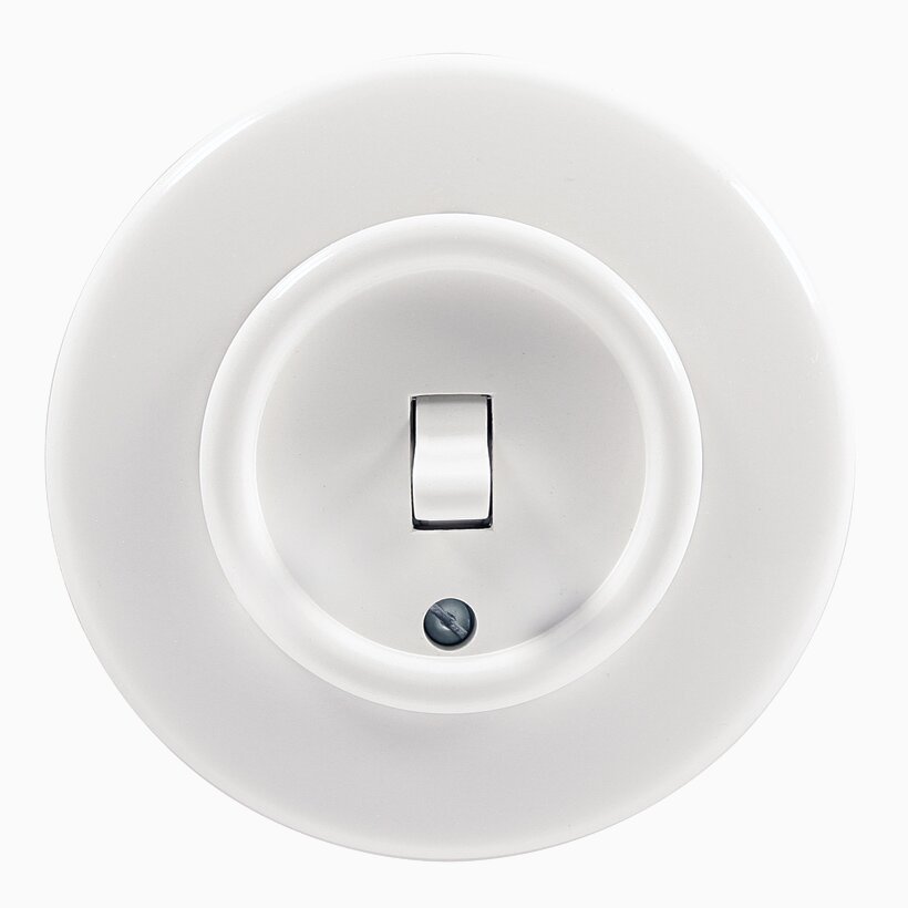 Product Image for Strömbrytare Trapp Vipp vit med ring