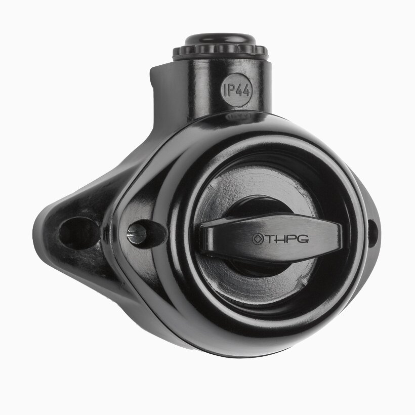 Product Image for Strömbrytare Trapp Vred svart bakelit utanpåliggande IP44