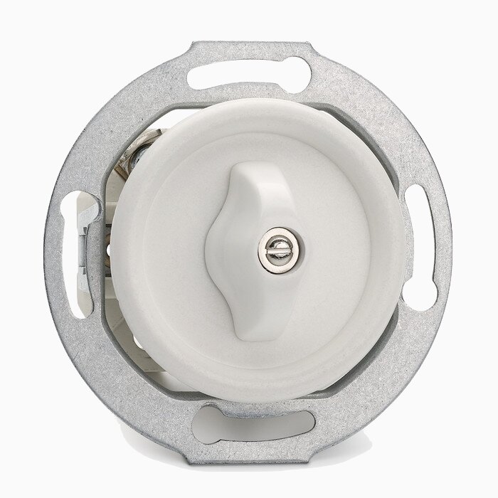 Product Image for Strömbrytare Trapp Vred vit insats