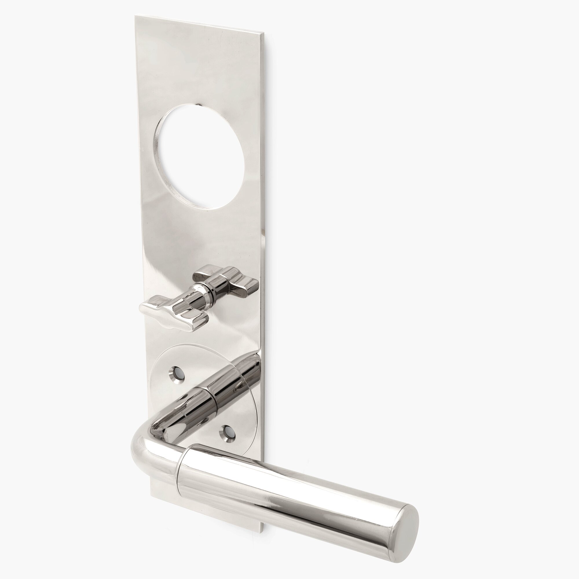 Product Image for Trycke Ture Byggfabriken förnicklad mässing cylinderskylt