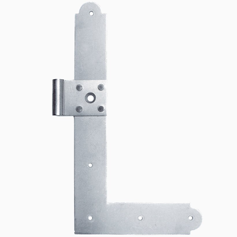 Product Image for Vinkelgångjärn Nit 8'' vänster nedre / höger övre - förzinkad