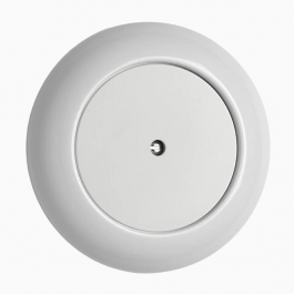 Blindlock vit porslin med ring