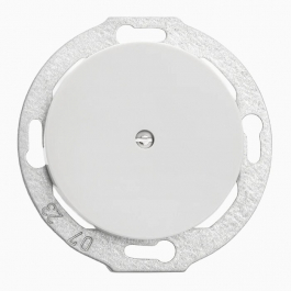 Blindlock vit porslin utan ring
