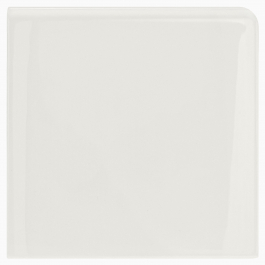 Kakel H&E Smith Field Tile hörnavslut 15x15 cm Peony White