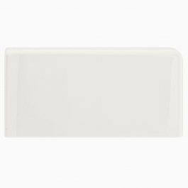 Kakel H&E Smith Subway Half Tile hörnavslut höger Peony White