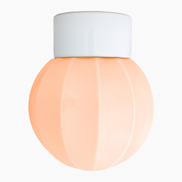 Lampa Deco rak pastellrosa/vit IP54