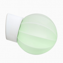 Lampa Deco sned pastellgrön/vit IP54