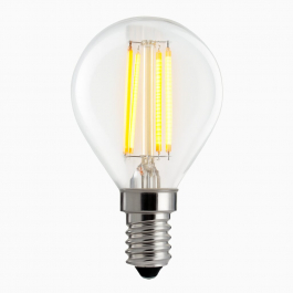 Ledlampa 3-steg klot klar E14 420 lumen