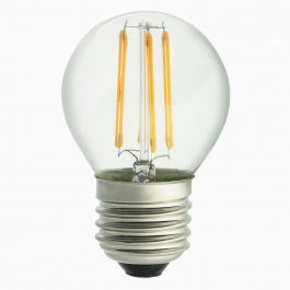 Ledlampa 3-steg klot klar E27 420 lumen