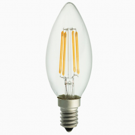 Ledlampa 3-steg kronljus klar E14 420 lumen