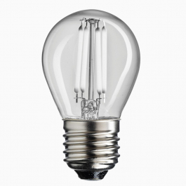 Ledlampa klot klar E27 300 lumen