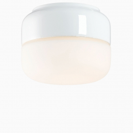 Ohm 140 H115 brun med opalglas - Ledmodul 3000K