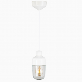 Ohm pendel 100 H215 brun med opalglas - E27