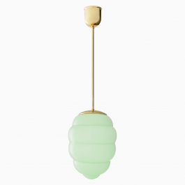 Taklampa Bikupa pastellgrön - mässing 840 mm